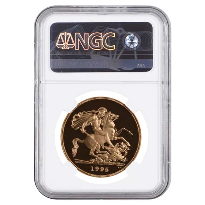 1995 Great Britain Proof Gold 5 Pound Sovereign NGC PF 69 UCAM
