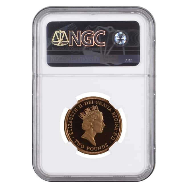 1995 Great Britain Proof Gold 2 Pounds End of WWII NGC PF 69 UCAM