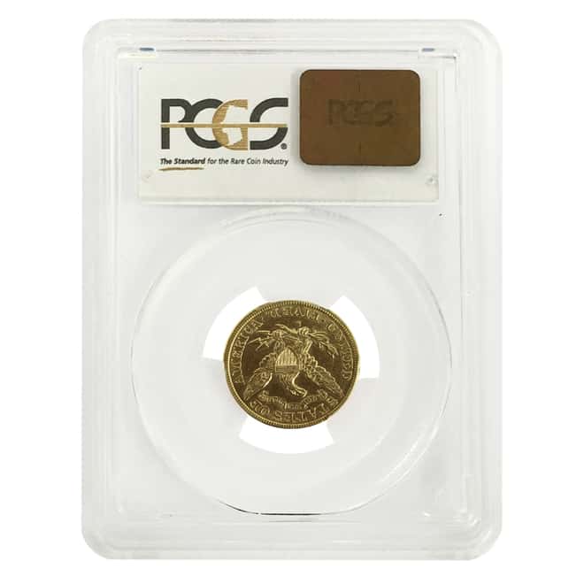 $5 Gold Half Eagle Liberty Head PCGS AU 55 (Random Year) 