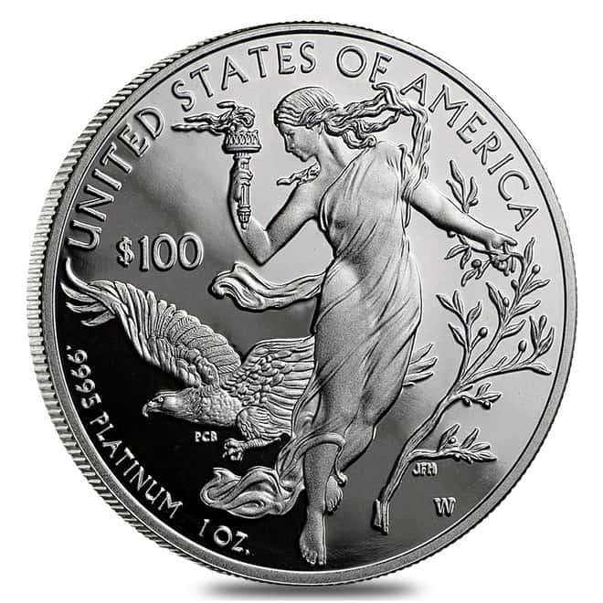 1 oz Proof Platinum American Eagle (Random Year, w/Box & COA)