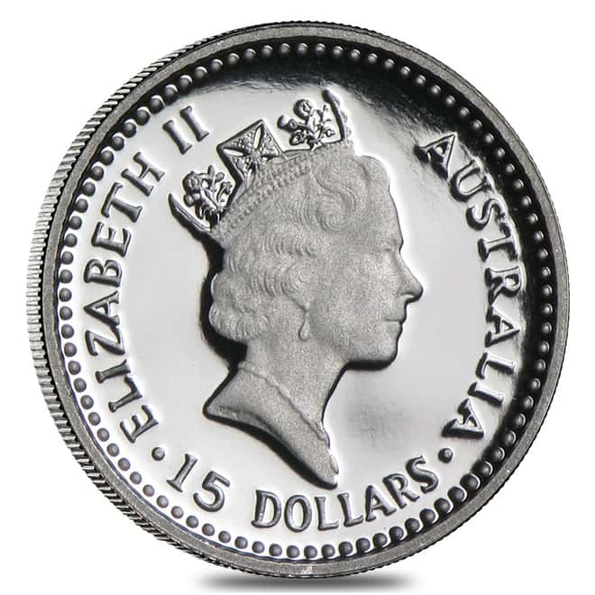 1/10 oz $15 Platinum Australian Koala Proof Coin (Random Year) 