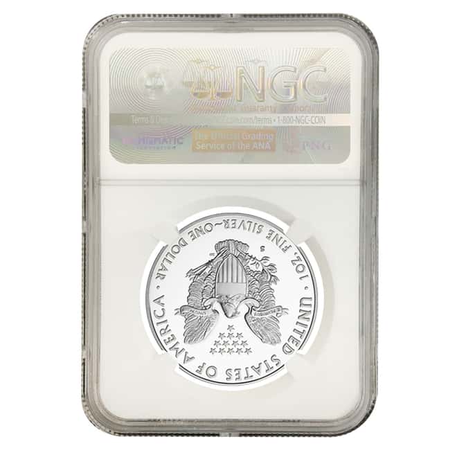 2017 S 1 oz Proof Silver American Eagle Limited Edition NGC PF 70 ER (Trolley Label)