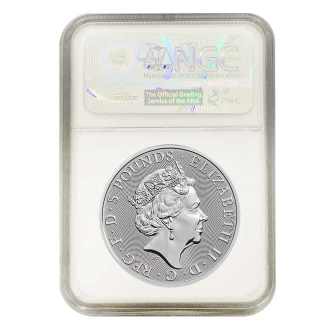 2018 Great Britain 2 oz Silver Queen's Beast (Unicorn of Scotland) Coin NGC MS 70 ER 