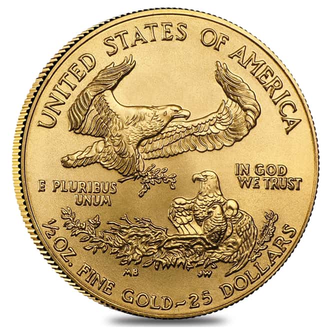 2007 1/2 oz Gold American Eagle $25 Coin BU