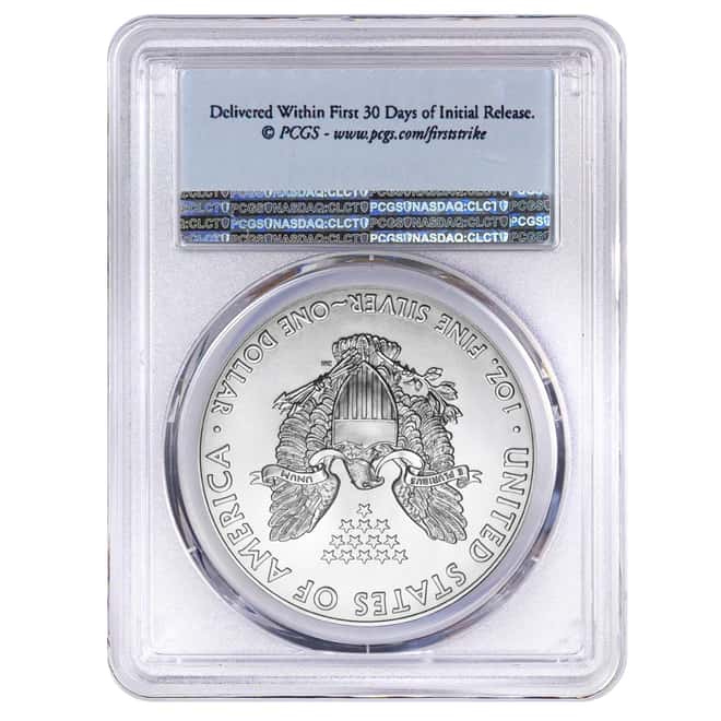 2018 (W) 1 oz Silver American Eagle $1 Coin PCGS MS 69 First Strike