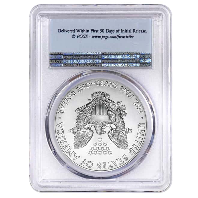 2018 (S) 1 oz Silver American Eagle $1 Coin PCGS MS 69 First Strike