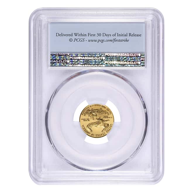 2018 1/10 oz Gold American Eagle PCGS MS 70 First Strike