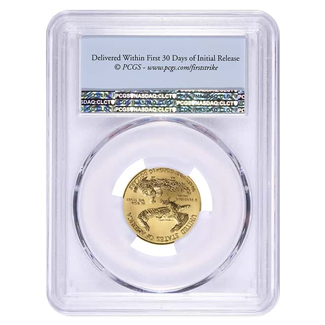 2018 1/4 oz Gold American Eagle PCGS MS 70 First Strike