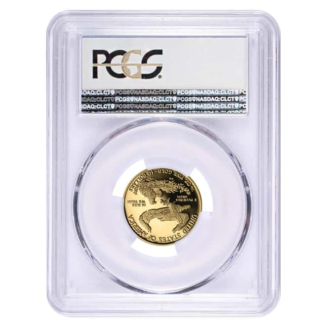 2018-W 1/4 oz $10 Proof Gold American Eagle PCGS PF 70 DCAM First Strike