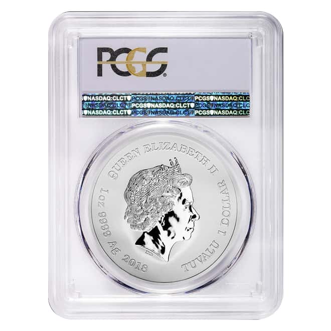 2018 1 oz Tuvalu Thor Marvel Series Silver PCGS MS 69 FS