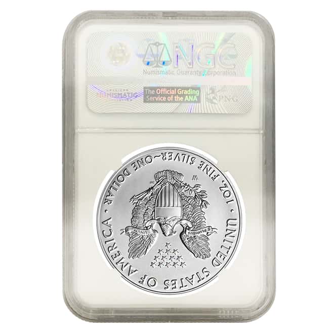 2015 1 oz Silver American Eagle NGC MS 69 (Wyatt S. Earp Signature Label)