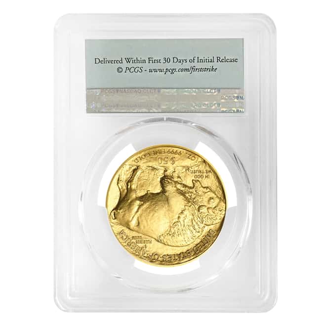 2016 1 oz Gold American Buffalo PCGS MS 70 First Strike (Flag Label)