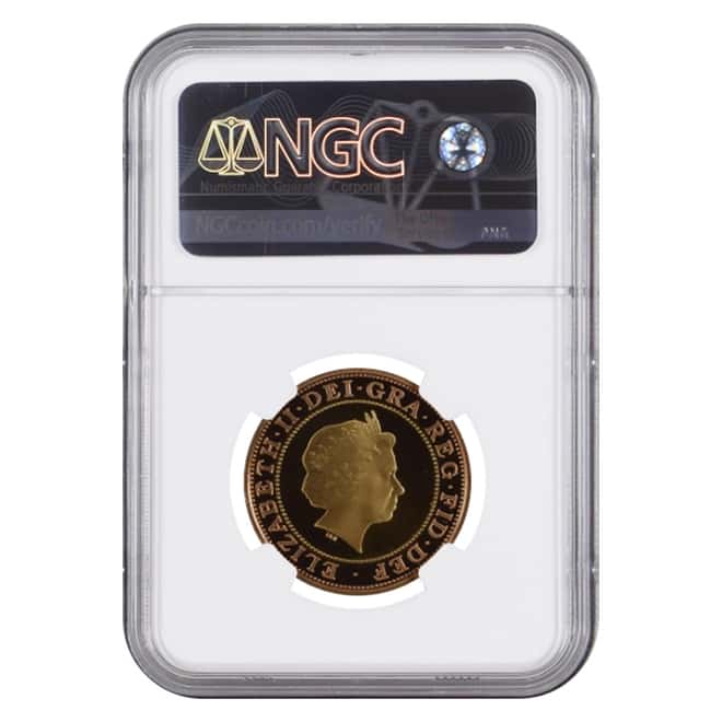 1999 Great Britain Proof Gold 2 Pounds Rugby World Cup NGC PF 69 UCAM