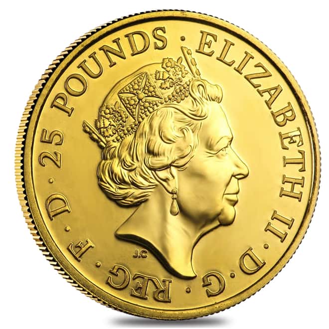2016 Great Britain 1/4 oz Gold Year of the Monkey BU