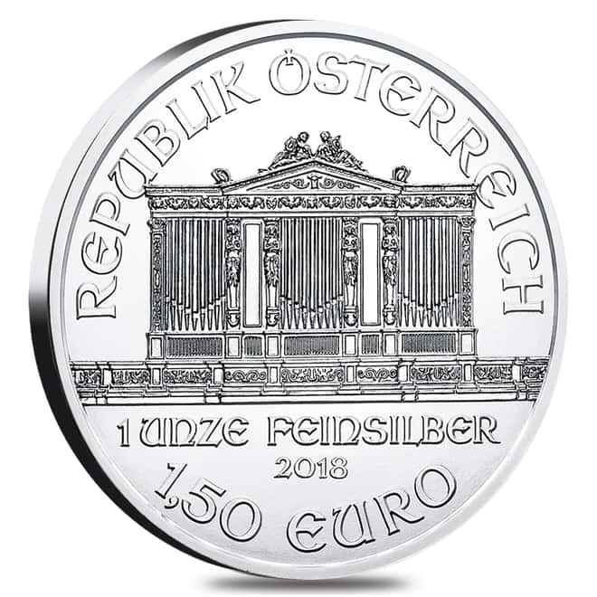 2018 1 oz Austrian Silver Philharmonic Coin BU