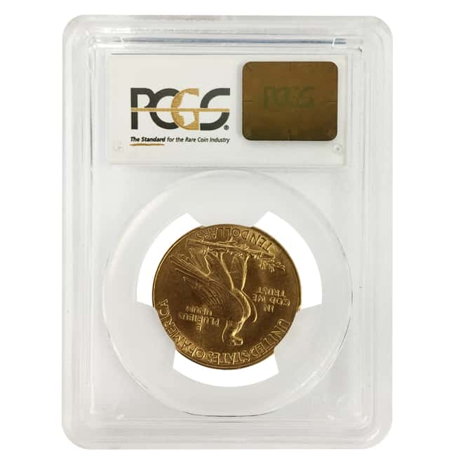 $10 Indian Head Gold Eagle PCGS AU 58 (Random Year)