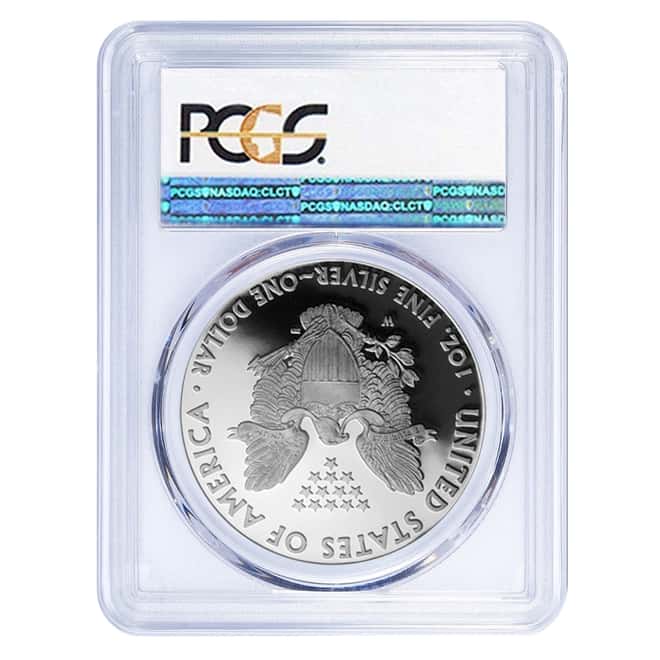 2018-W 1 oz Proof Silver American Eagle PCGS PF 69 DCAM First Strike (WP Label)