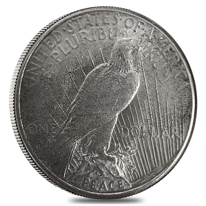 1925 S Silver Peace Dollar AU