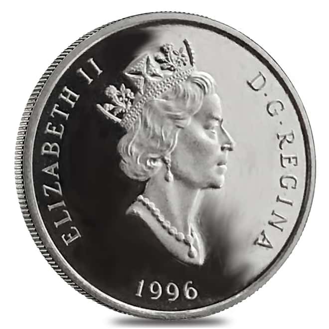 1996 1/10 oz $30 Canada Proof Platinum Peregrine Falcon Coin
