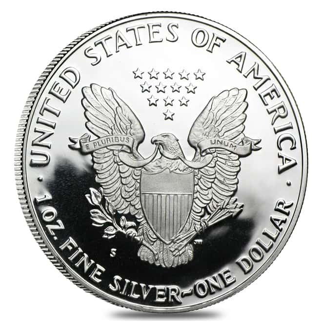 1987-S 1 oz Proof Silver American Eagle (w/Box & COA)