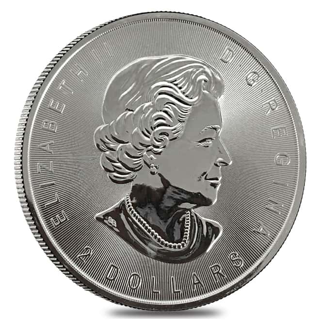 2016 3/4 oz Canadian Silver Howling Wolves $2 Coin .9999 Fine Cull