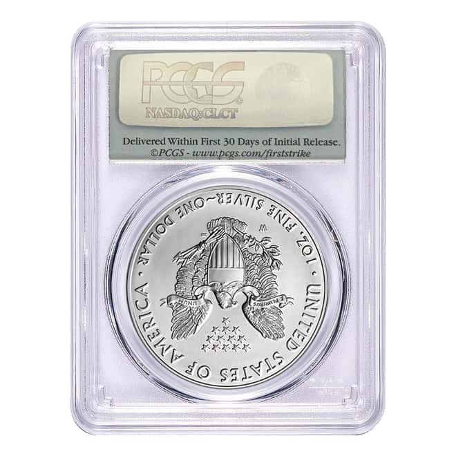 2015-W 1 oz Burnished Silver American Eagle $1 Coin PCGS SP 70 First Strike
