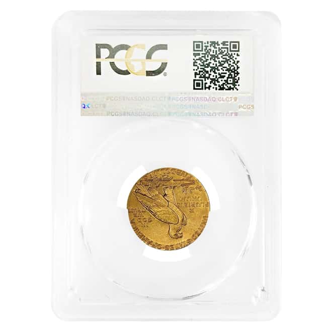 $5 Gold Half Eagle Indian Head PCGS AU 53 (Random Year)