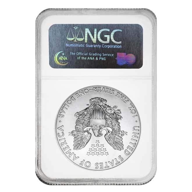 2007 1 oz Silver American Eagle NGC MS 69 Early Releases