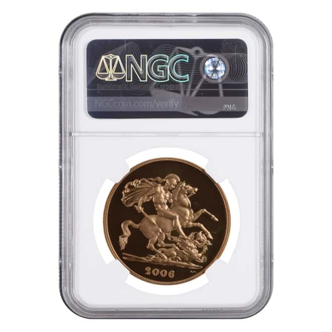 2006 Great Britain Proof Gold 5 Pound Sovereign NGC PF 69 UCAM 