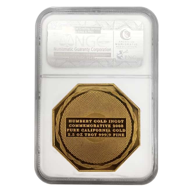 2008 2.5 oz Gold Humbert Commemorative .9999 Fine NGC Gem Proof UCAM