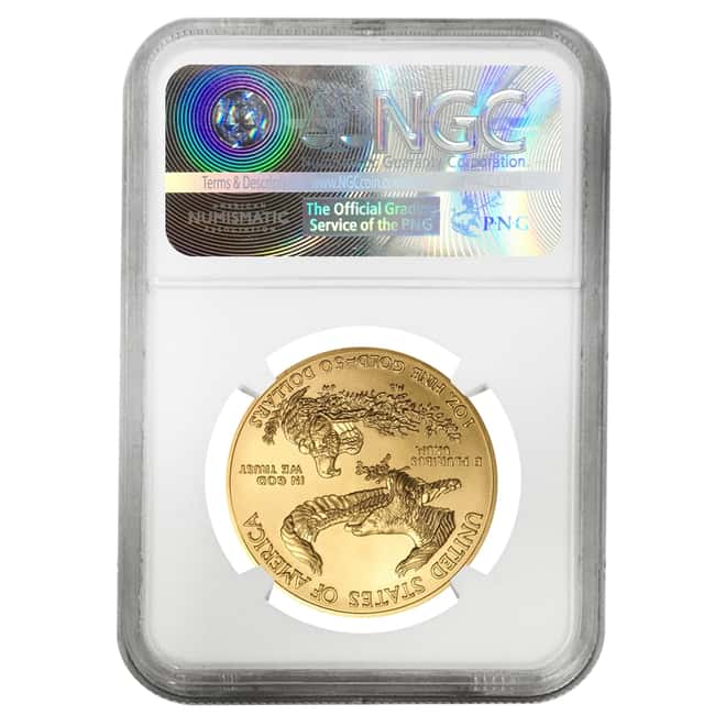 2016 1 oz $50 Gold American Eagle NGC MS 70 Early Releases (Buchanan Signature Label)
