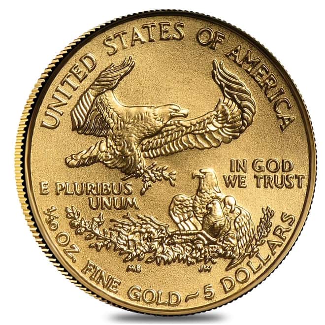 1/10 oz Burnished Gold American Eagle In Cap (Random Year)