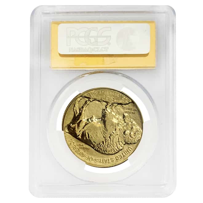 2013-W 1 oz $50 Reverse Proof Gold Buffalo PCGS PF 70 First Strike (Gold Label)