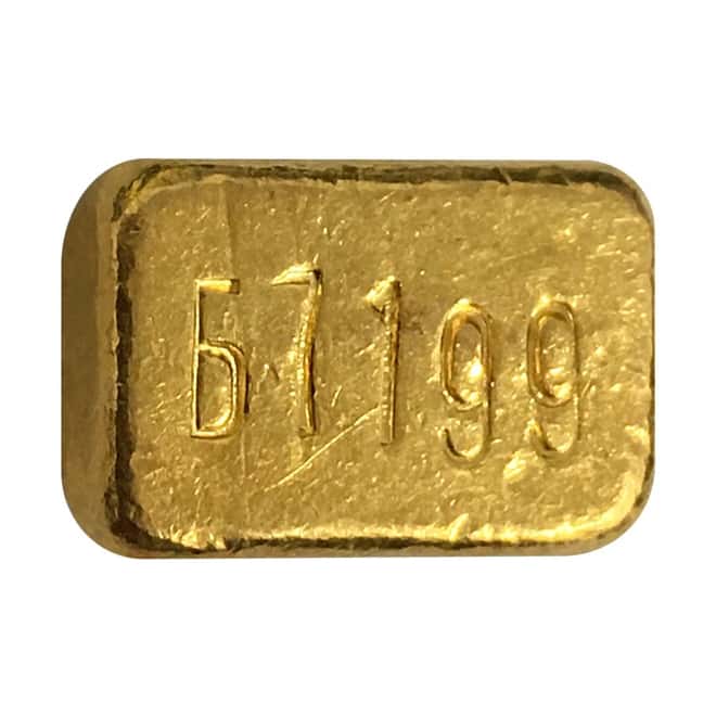 10 gram Russia USSR Gold Bar .9999 Fine
