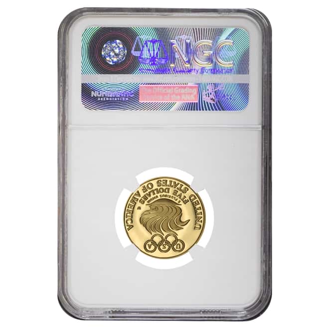 1988 W Gold $5 Proof Commemorative Olympics NGC PF 70 UCAM
