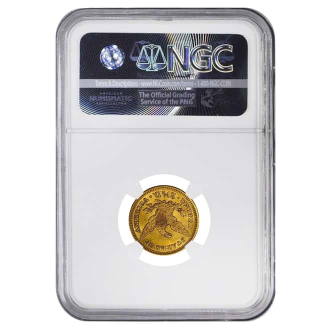 1853 $2.5 Gold Quarter Eagle Liberty Head NGC AU 58