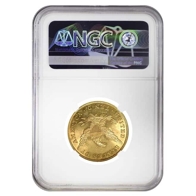 1839 $10 Liberty Head Gold Eagle Coin Lrg Let Head of 38 NGC AU 58