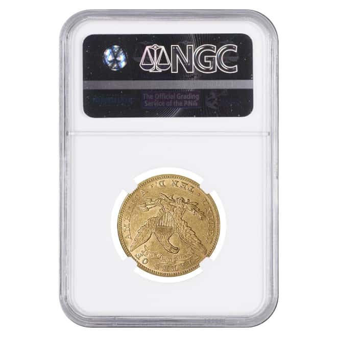1890 $10 Liberty Head Gold Eagle Coin NGC MS 61