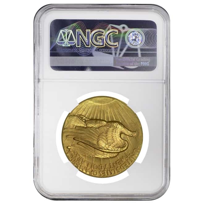 1907 $20 Gold Saint Gaudens Double Eagle High Relief NGC PF 62
