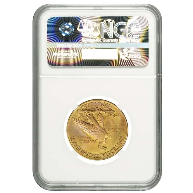1912 $10 Indian Head Gold Eagle NGC AU 55