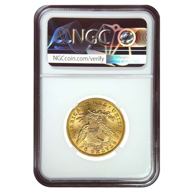 1907 $10 Gold Liberty Head Eagle Coin NGC MS 62