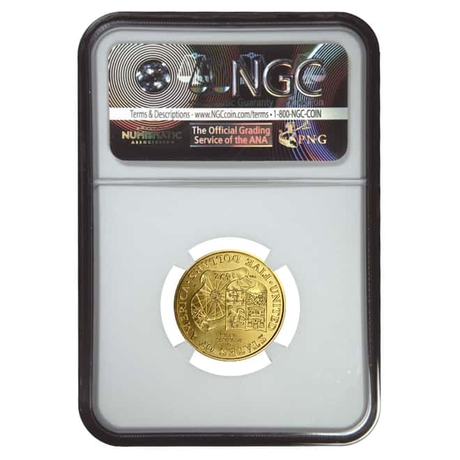 1992 W Gold $5 Commemorative Columbus NGC MS 70