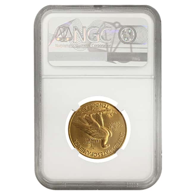 1932 $10 Indian Head Eagle Gold Coin NGC MS 65