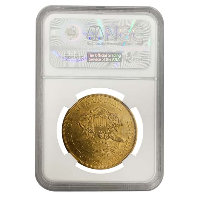 1850 $20 Liberty Head Double Eagle Gold Coin NGC XF 45