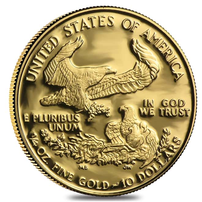 1988-P 1/4 oz $10 Proof Gold American Eagle (w/Box & COA)