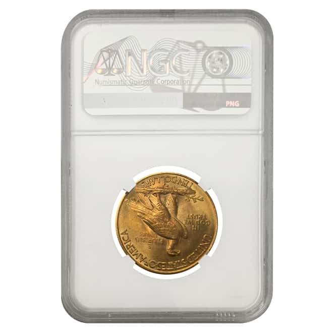 1932 $10 Indian Head Eagle Gold Coin NGC MS 64+