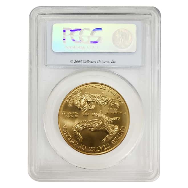 2005 1 oz $50 Gold American Eagle PCGS MS 69 - 20th Anniversary