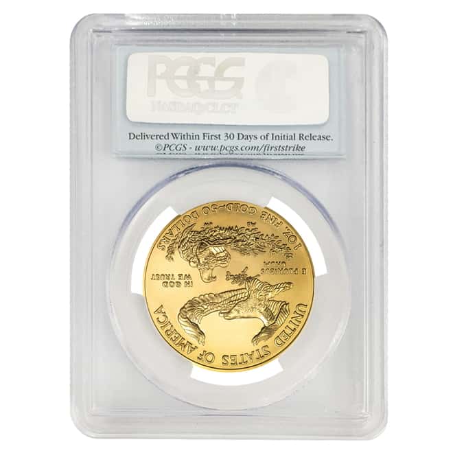 2014 1 oz $50 Gold American Eagle PCGS MS 70 First Strike