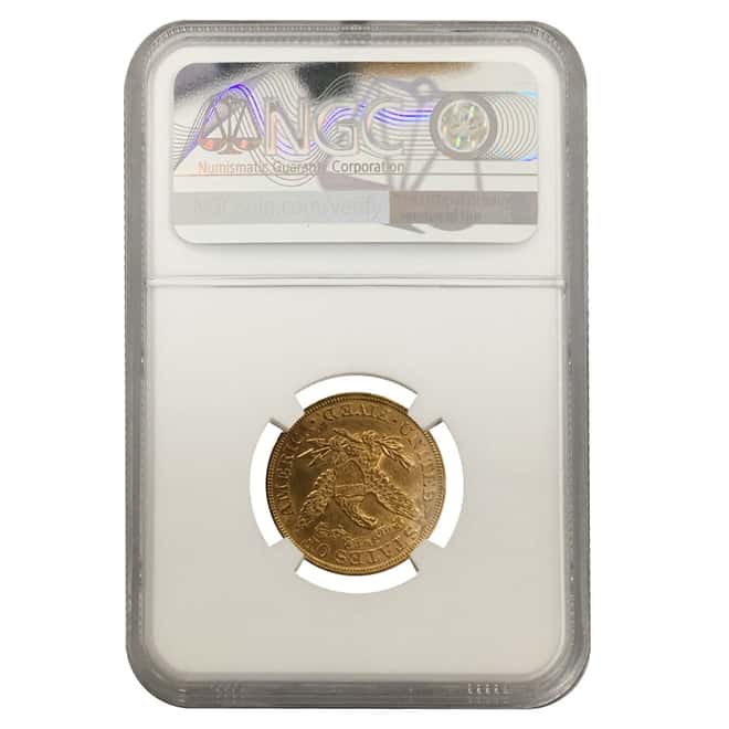 $5 Gold Half Eagle Liberty Head NGC AU 58 (Random Year)