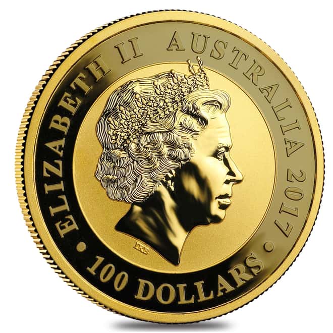2017 1 oz Australian Gold Swan Perth Mint Coin .9999 Fine BU In Cap